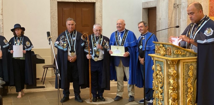 Chano Aragón invested as Brother of Honor of the Gastronomic Brotherhood of the Portuguese Algarve