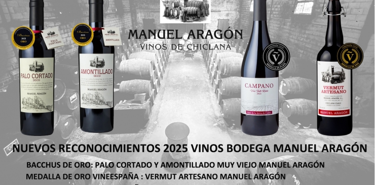 NUEVOS RECONOCIMIENTOS A LOS VINOS DE LA BODEGA MANUEL ARAGÓN